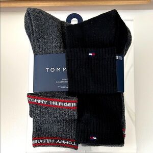 (5pk) Tommy Hilfiger Cushioned Crew Socks